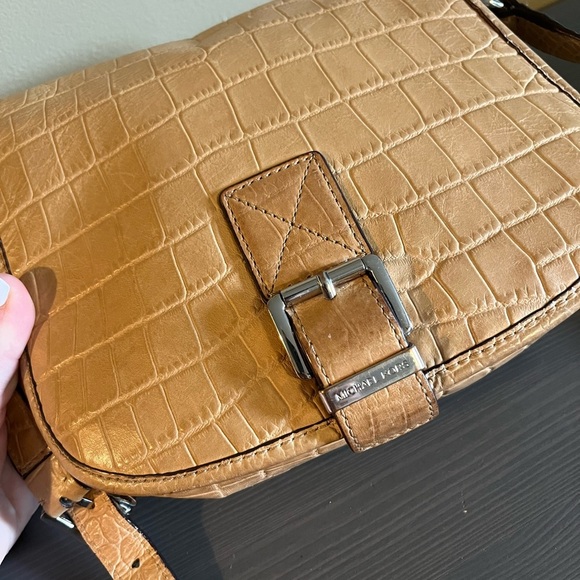 Michael Kors Croc Embossed Crossbody Purse - Picture 2 of 15